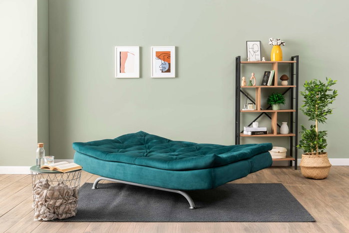Atelier Del Sofa Sofá-Cama de 3 Plazas Verde Petróleo Atelier Del Sofa Sofá-Cama de 3 Plazas Verde Petróleo